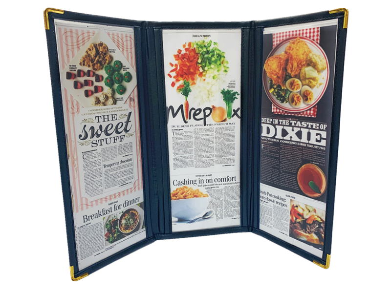 Transparent Menu Holder 2