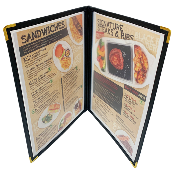 Frosted Clear Menu Holder A4 8